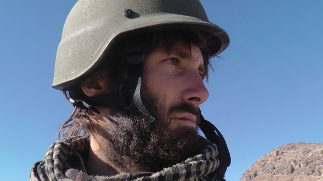 Former Former journalist Matthew VanDyke reporting on the war in Afghanistan