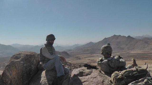 Former Former journalist Matthew VanDyke on patrol in Daychopan District Zabul Province Afghanistan