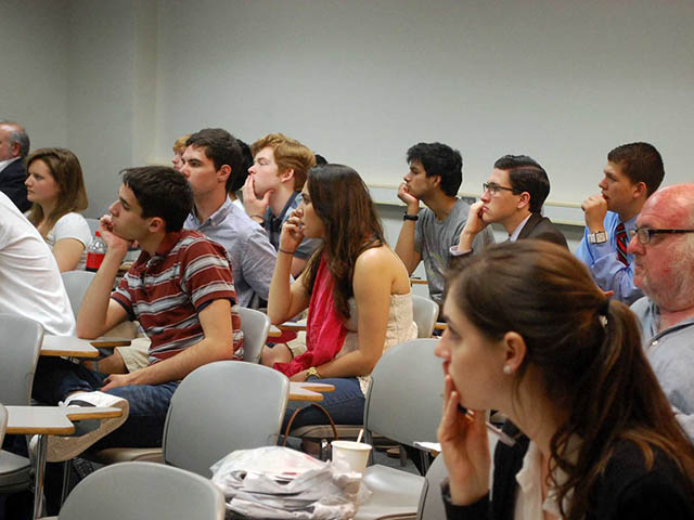 The Audience Attending Matthew VanDyke's Speech at Georegetown University
